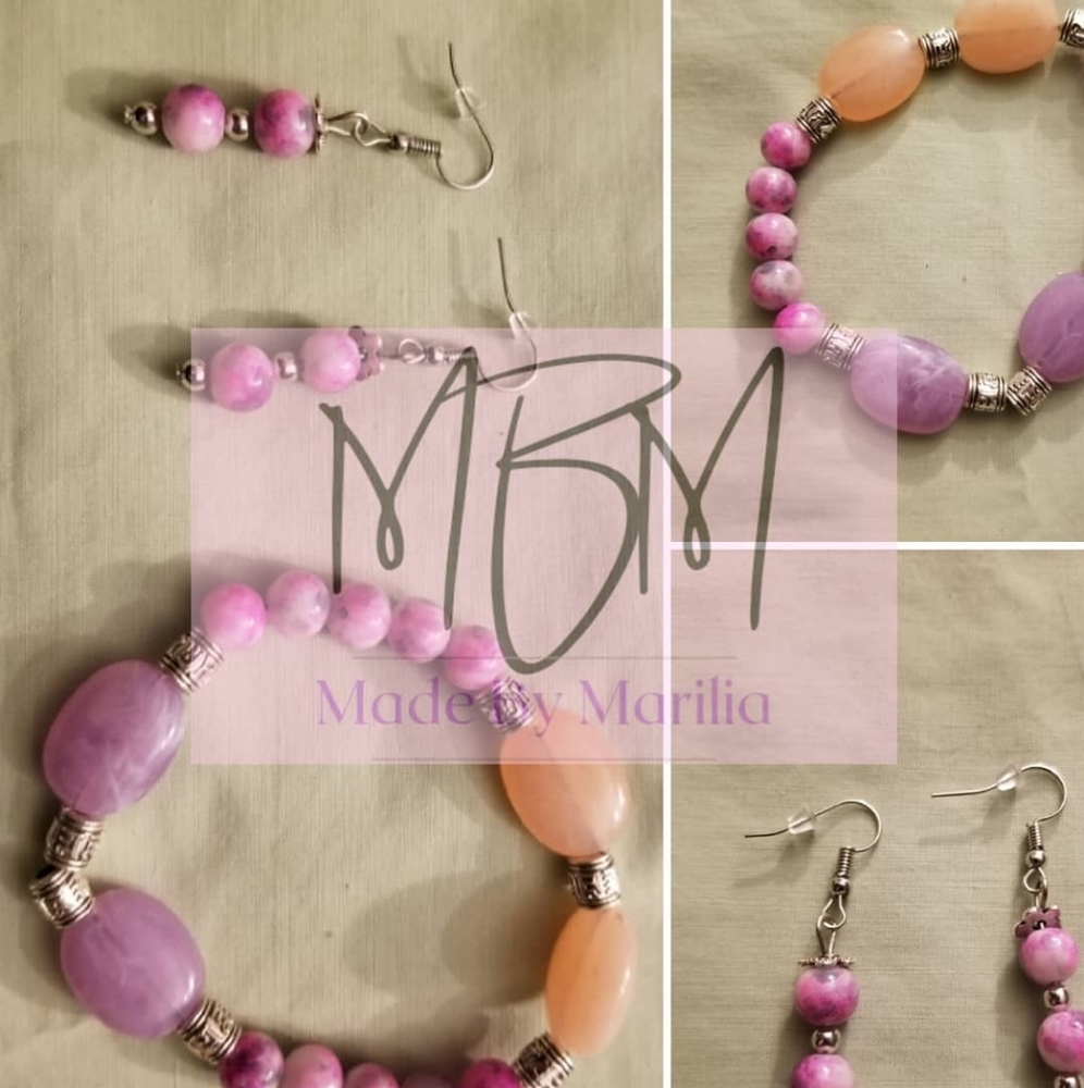 Handmade Bracelet and Earrings set